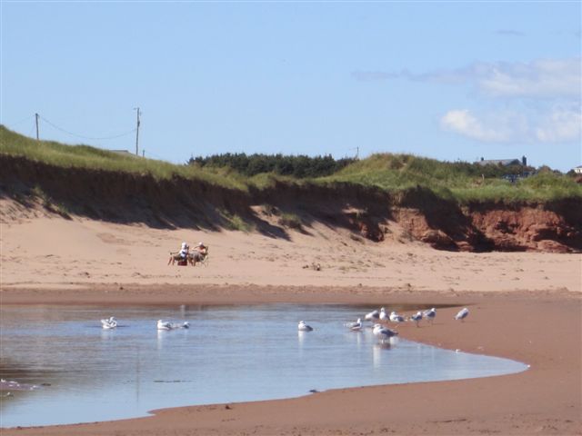 Beach view near Grand Chalet
