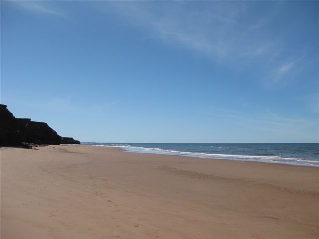 Beach view near Grand Chalet