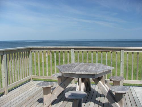 Enjoy a BBQ on the upper deck at Mostly Dune