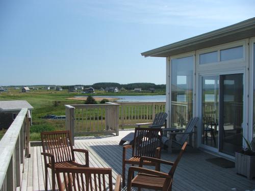 View of nearby pond at Mostly Dune